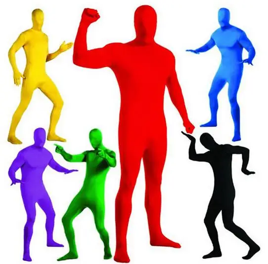 

Full Body Black Lycra Spandex Cosplay Clothes Skin Suit Catsuit Halloween Zentai Costumes NL1251