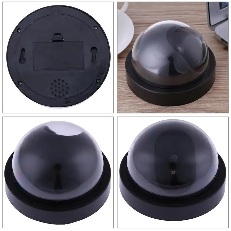 

Fake Camera-Fake Smart Indoor/Outdoor Dummy Simulation Dome Surveillance Camera with Red LED Blinking Light Security Camera Home