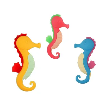 

Hippocampus Silicone Teether Chewable Baby Silicone Collares Free Silicone Teething Felt Toys Baby Teether