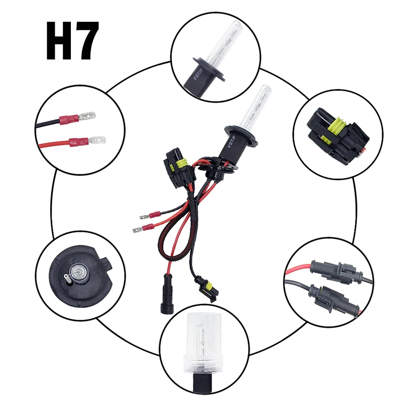 FLYCAR XENON DC12V 55 Вт HID конверсионный комплект H1 H3 H7 H8 H11 9005 HB3 9006 HB4 H4 лампа 4300K 6000K 8000K