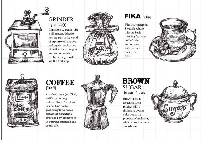 

Coffee time Transparent Clear Silicone Stamp/Seal for DIY scrapbooking/photo album Decorative clear stamp