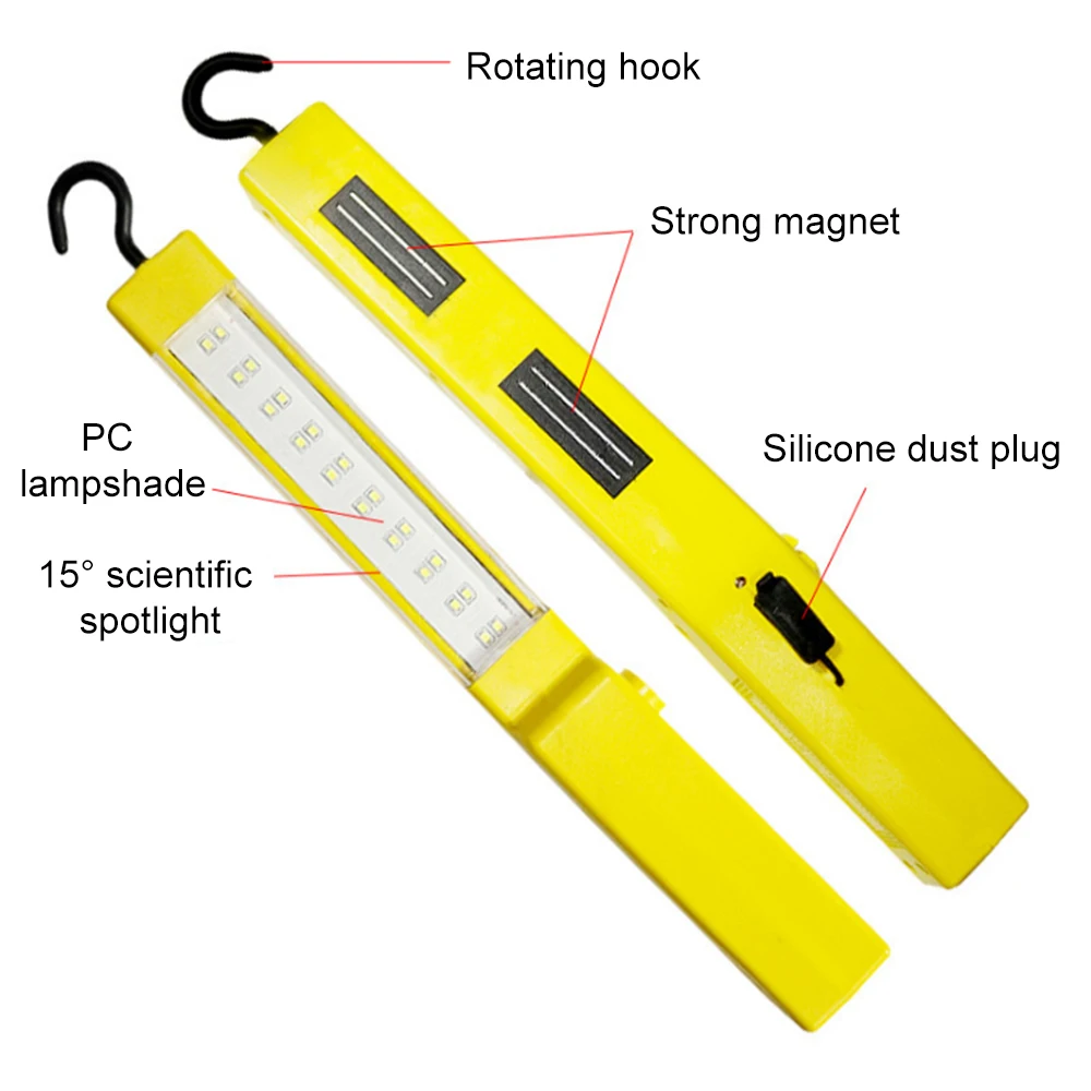 Светодиодный аварийный свет желтый перезаряжаемый рабочий свет фонарик авторемонтное оборудование капитальный ремонт аварийный ручной