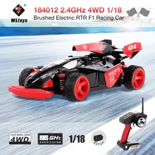 184012 2,4 ГГц RC автомобиль 4WD 1/18 45км/ч Электрический RTR F1 Гоночная машина с ПУ mdeo gps-трекер игрушки