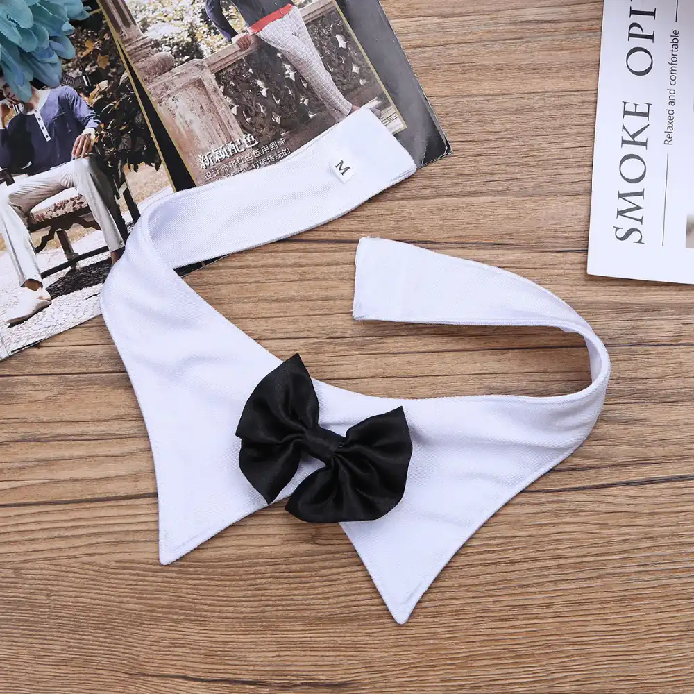 TTAO Mens Tuxedo Waiter Lingerie G-String Thong Underwear with Bow Tie Collar and Bracelets
