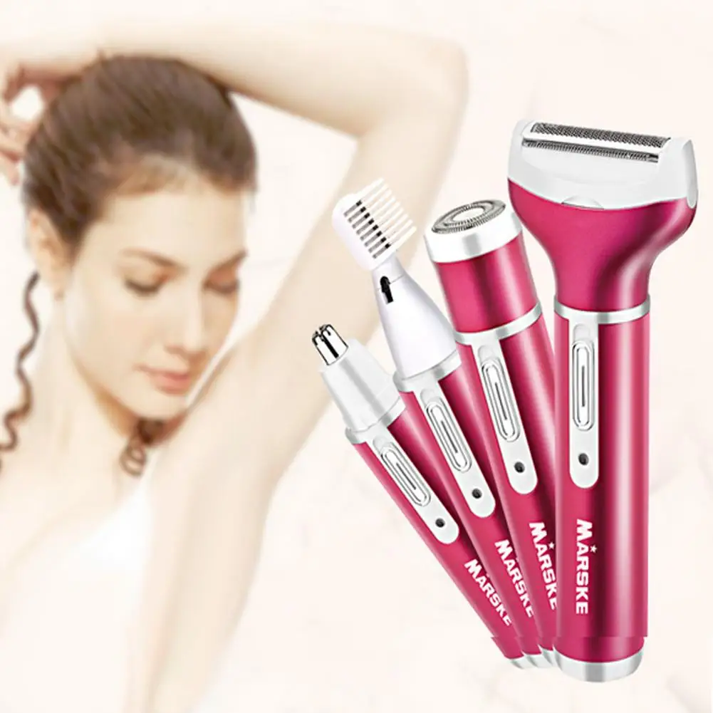

4 in 1 Electric Epilator USB Charging Armpit Body Hair Remover Eyebrow Shaver Razor Bikini Depilatory