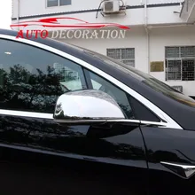Для Tesla модель X автомобильный Стайлинг внешний ABS хром зеркало заднего вида украшение крышка 2 шт