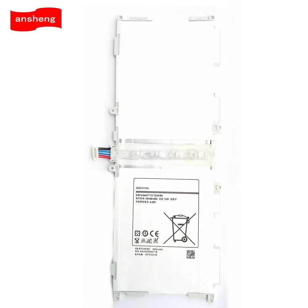 

High Quality 6800mAh EB-BT530FBC/BT530FBE battery for Samsung GALAXY TAB Tablet 4 10.1" T530 T531 T535 P5220 SM-T530NU Tablet