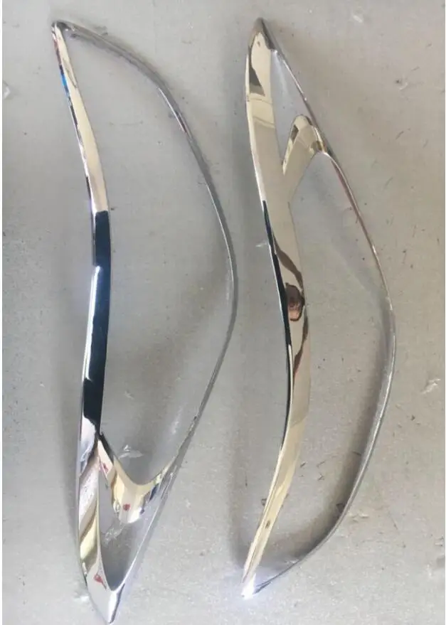 

front headlight cover trim for hyundai elantra avante 2012 2013 2014 2015 car accessories abs chrome 2pcs per set