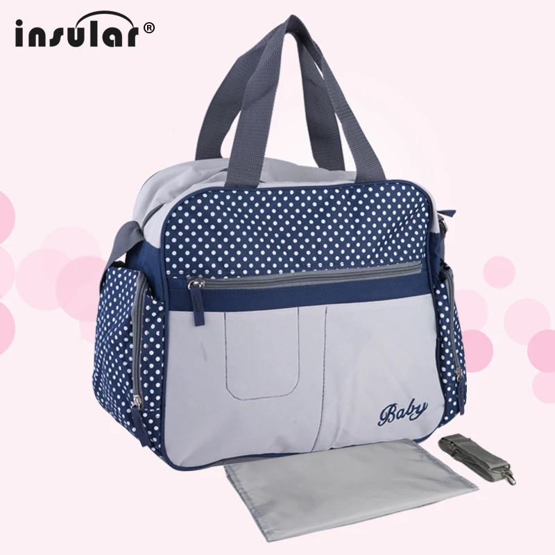 

Insular Large Capacity Mummy Nappy Bag Baby Diaper Changing Shoulder Bag Maternity Handbag Stroller Bag Messenger Bag for Mom