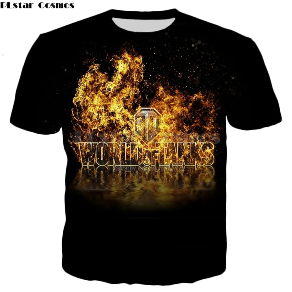

YX GIRL 2019 New summer 3d Fashion Men T-Shirt Games World Of Tanks patterns Printed Men Women Casual Cool t shirts tops