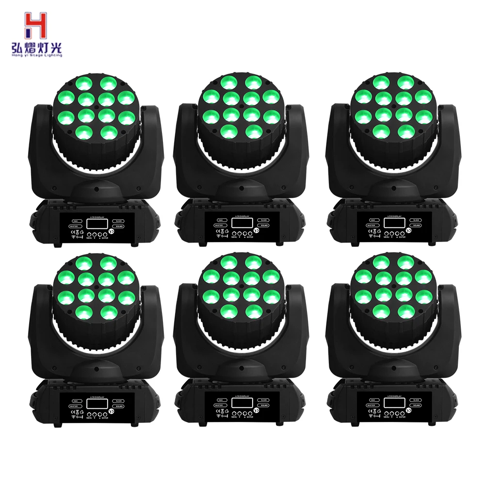 

Mini moving head light 12x12W RGBW 4in1 beam led dmx moving head stage light for Disco Bar Club DJ Party Light (6pieces/lot)