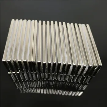 

Zion 10pcs 55x20x4.5mm strong search permanent magnetic magnets block N35 rare earth NdFeB powerful bar magnet 55mmx20mmx4.5mm