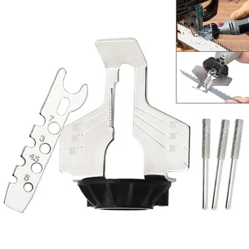 

5pcs/set Electric Grinder Accessory Electric Grinding Chain with Sawtooth Polishing Rods and Ruler for Electric Grinder