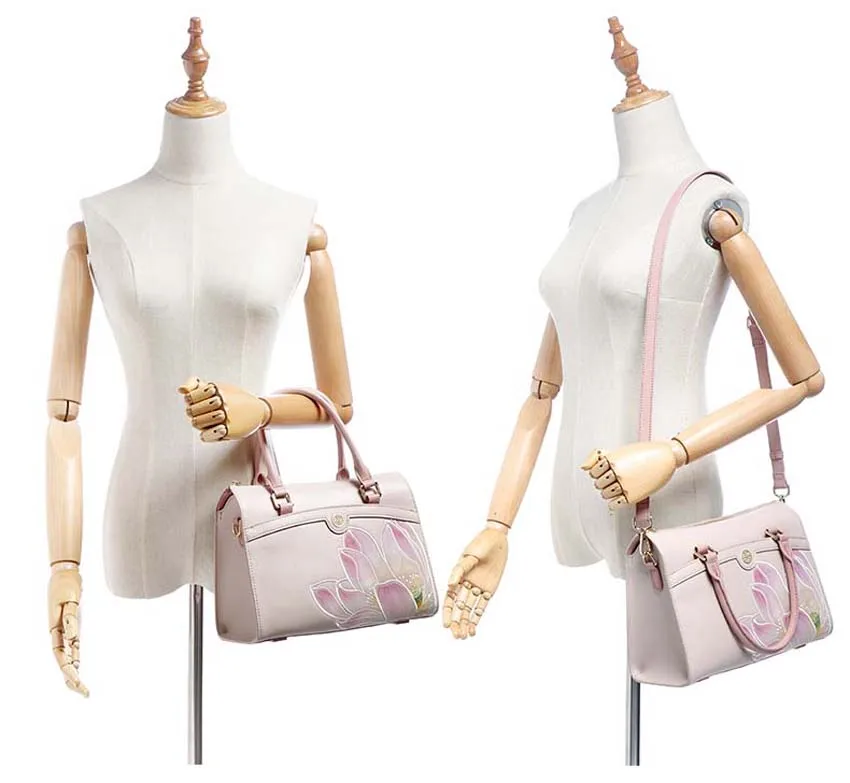 Pmsix новые женские сумки из натуральной кожи воловья кожа сумки модная вышитая сумка роскошная женская кожаная сумка