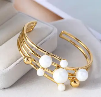 

CSxjd High quality luxury Personality Pearl Ball Open Irregular Fashion Bracelet