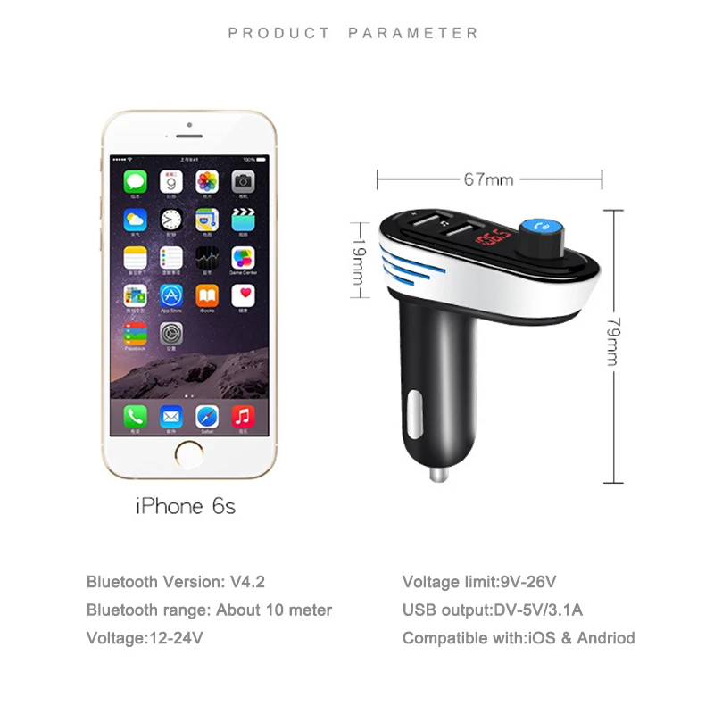 E0060 AP02 Bluetooth Car FM Transmitter (6)
