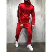 2 Pieces Sets Tracksuit Men New Brand Spring Single Breasted Sweatshirt+Drawstring Pants Male Stripe Patchwork Hoodies Bigsweety 2 Pieces Sets Tracksuit Men New Brand Spring Single Breasted Sweatshirt+Drawstring Pants Male Stripe Patchwork Hoodies Bigsweety