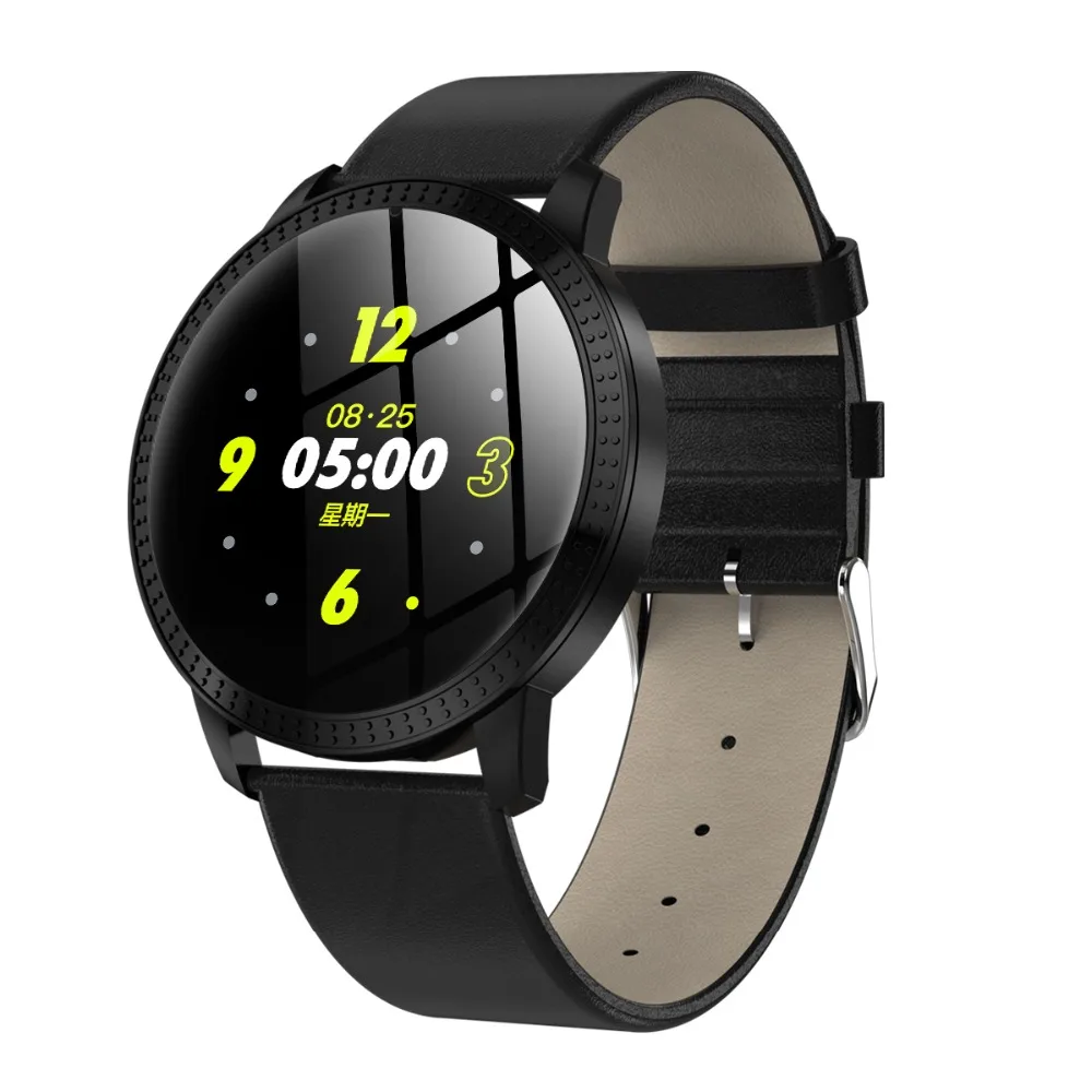 696 CF18 Tempered Glass Smart Watch Blood Pressure Heart Rate Monitor Fitness Tracker Smartwatch connect Android Iphone 6 7 8 |