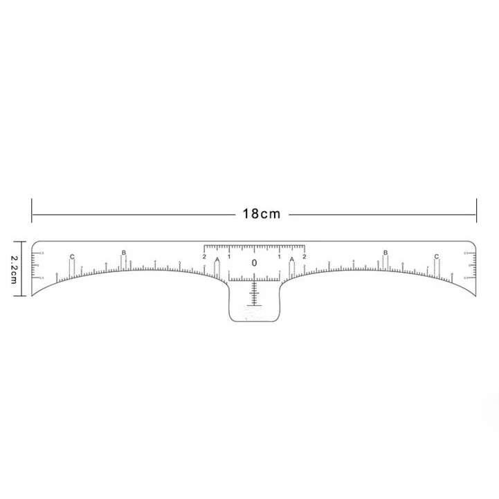 eyebrow ruler 