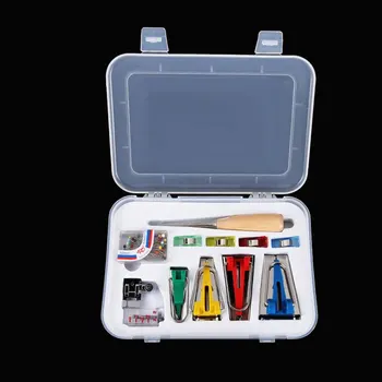 

Professional Tape Maker Binding Tool Set Fabric Clover Bias Machine Quilting Hemming Sewing Household Tools