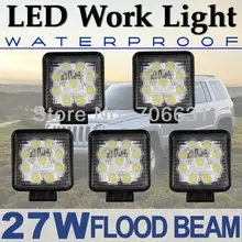 Tkeapl thtmh 5 шт. 12 В 24 В 27 Вт светодиодная лампа работы луч света Грузовик Off Road UTE D40 2090lm