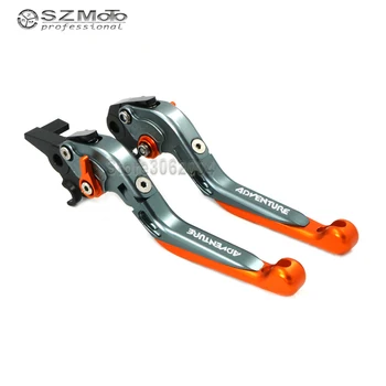

For KTM 125/200/390 DUKE 2012-2014 Aluminum Motorcycle Folding Extendable Adjustable Brakes Clutch Levers With Logo-