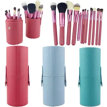 

12PCS Makeup Brushes Professional BLUEFRAG Make Up Brush Holder Set Pincel Maquiagem for Beauty Contour kit Foundation Cosmetics