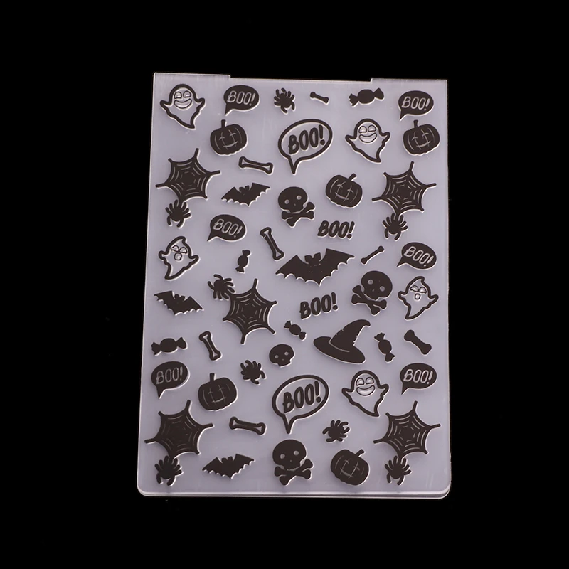 

Halloween pumpkin Embossing Folder Stencils for DIY Scrapbooking Plastic Handmade Template Crafts Art Diary Decor Painting Tool