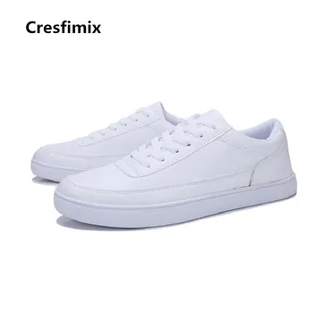 

Cresfimix male fashion autumn high quality pu leather lace up shoes men cool anti skid spring black shoes zapatos hombre c3093