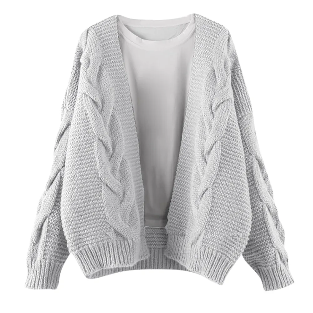 Fashion Knitted Cardigan Women Sweater Jumper Casual Ladies Long Sleevel Cardigans Coat Winter Warm Oversized |