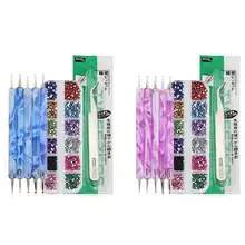 Набор стразов для дизайна ногтей, Стразы для ногтей, 1 шт., пинцет, многоцветные Стразы для дизайна ногтей