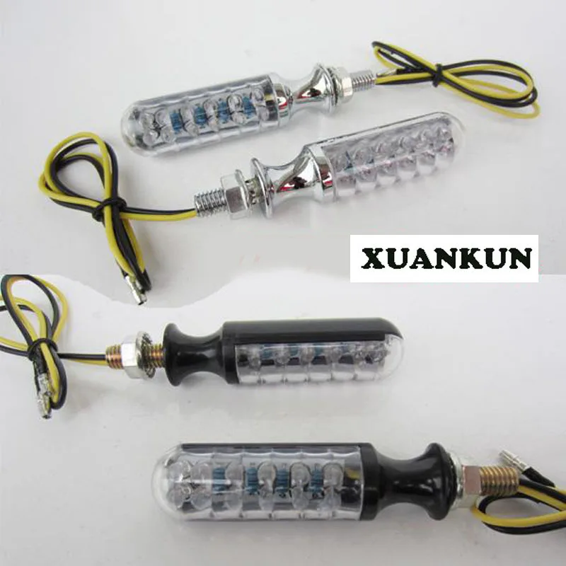 

XUANKUN Scooter Motocross Modified Street Cars Running Lights, LED Turn Signal Indicator