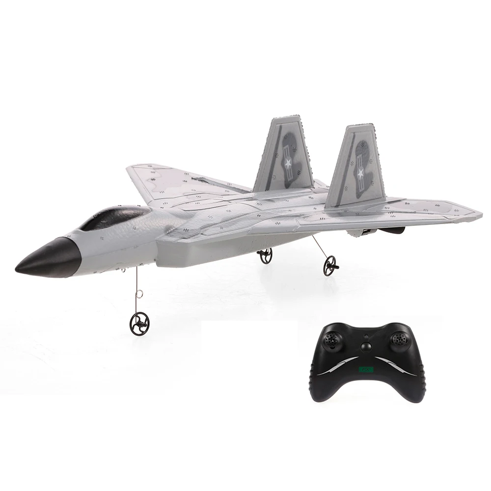 GOOLRC RTF FX822 RC самолет F-22 Raptor модель истребитель самолет 2CH EPP 2,4G игрушки с фиксированным крылом для мальчика подарок