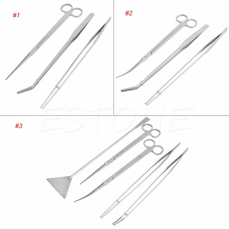3/5 шт. аквариум коробка с инструментами, инструменты для обслуживания комплект Пинцет Ножницы для живых растений трава Aquario аксессуар Рыба Водная домашних животных