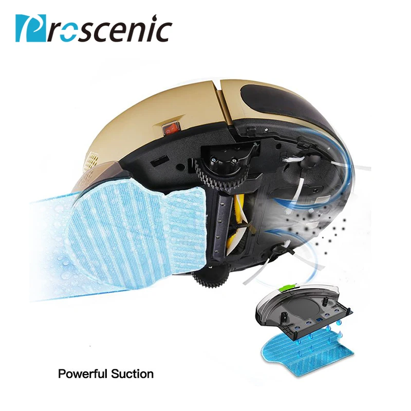 Proscenic 790T Robot Vacuum Cleaner Powerful Suction with APP Map Schedule Auto Charge Pet Hair Cleaning Robot Vacuum