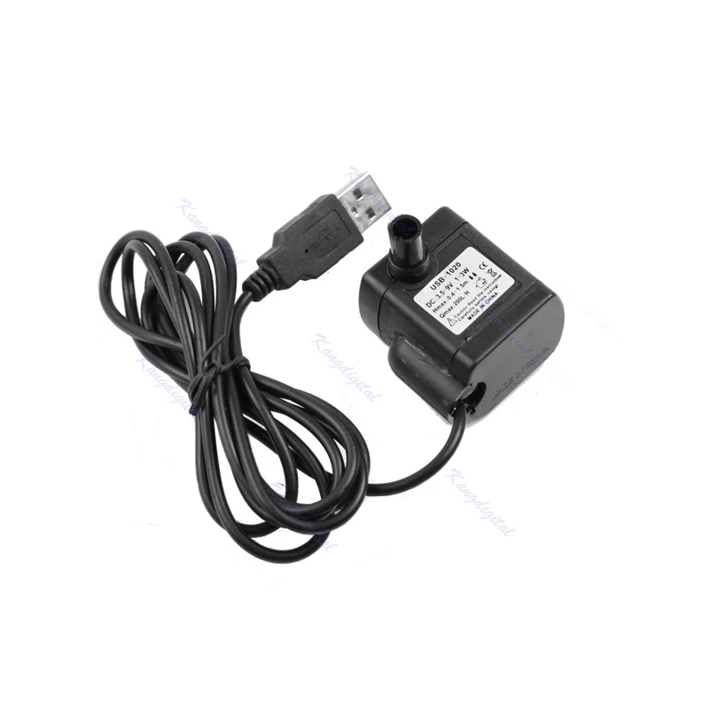 

DC 3.5V - 9V 3W USB Submersible Water Pump Aquarium Fish Tank Fountain Pond Pump