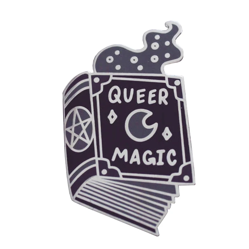 Queer Magic Book Of Shadows LGBTQ значок ведьмы