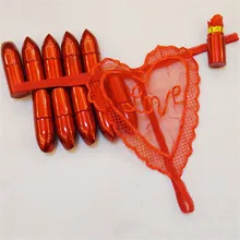 New Arrival Sexy Lingerie Ladies Women Girls Underwear Intimates Sweet Girl Lipstick G-string Thongs Panties