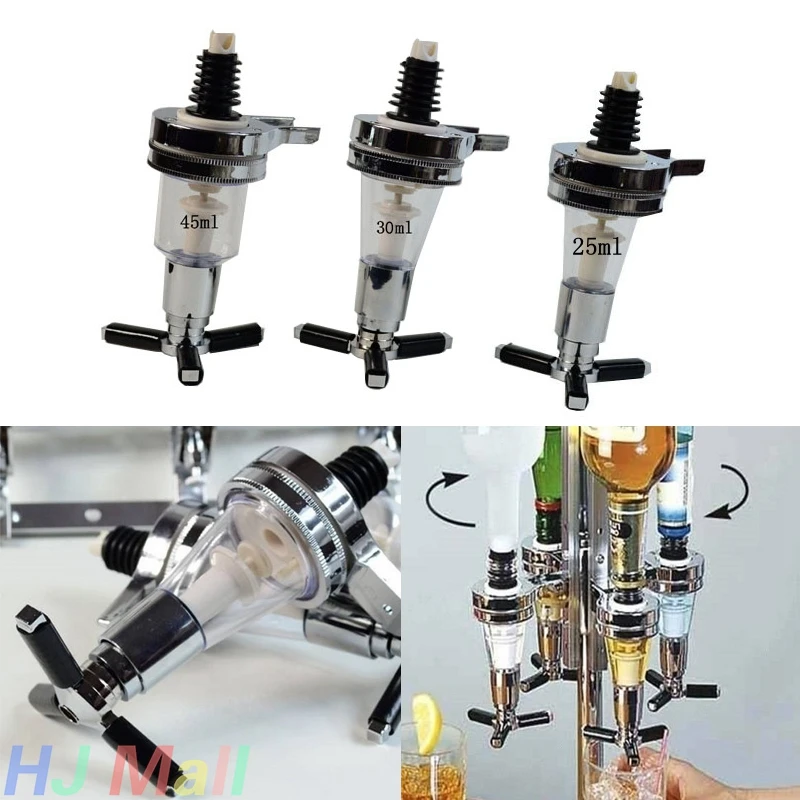 25ml 30ml 45ml Wall Mounted Beer Cocktail Spirit Juice Beverage Liquor Dispenser Pourer Bottle Bar Party Home Use Tools