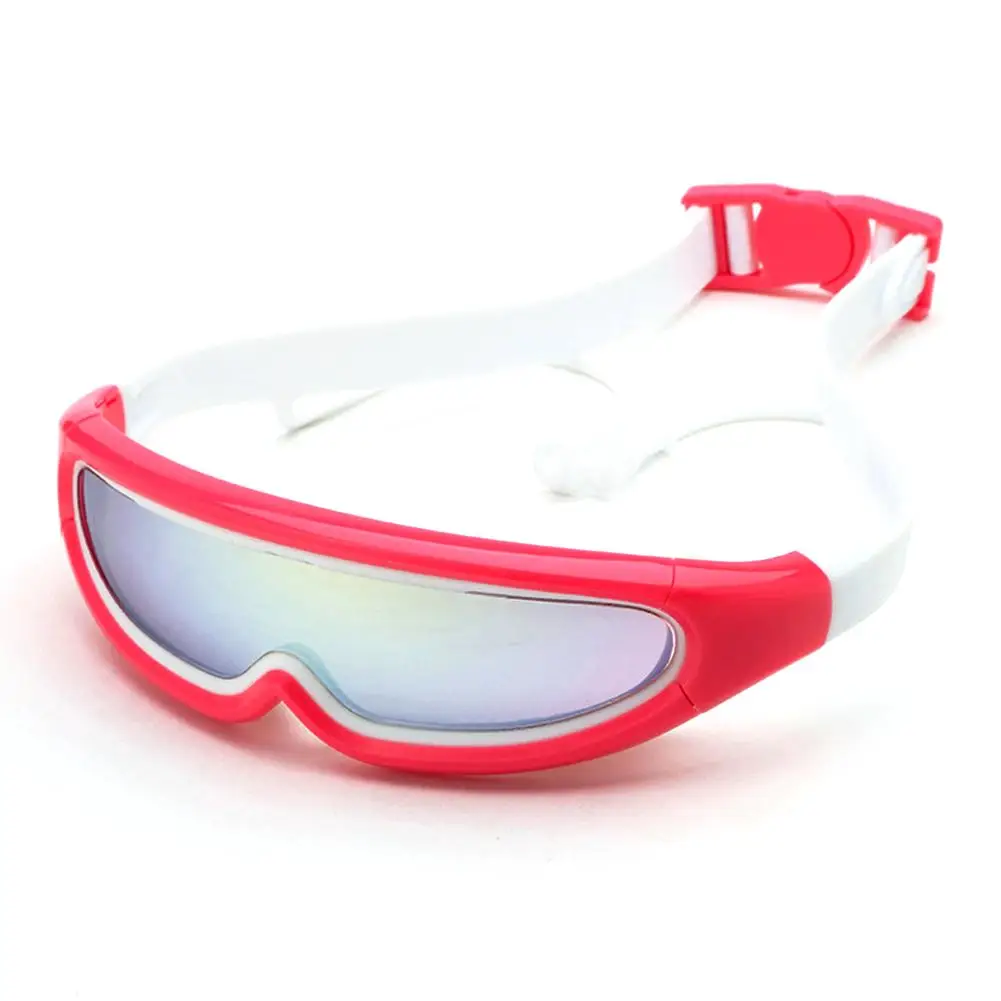Анти туман регулируемые Pating детские плавательные очки Короткие уличные девушки очки для мальчиков Профессиональные Водонепроницаемые очки для плавания - Цвет: Розовый