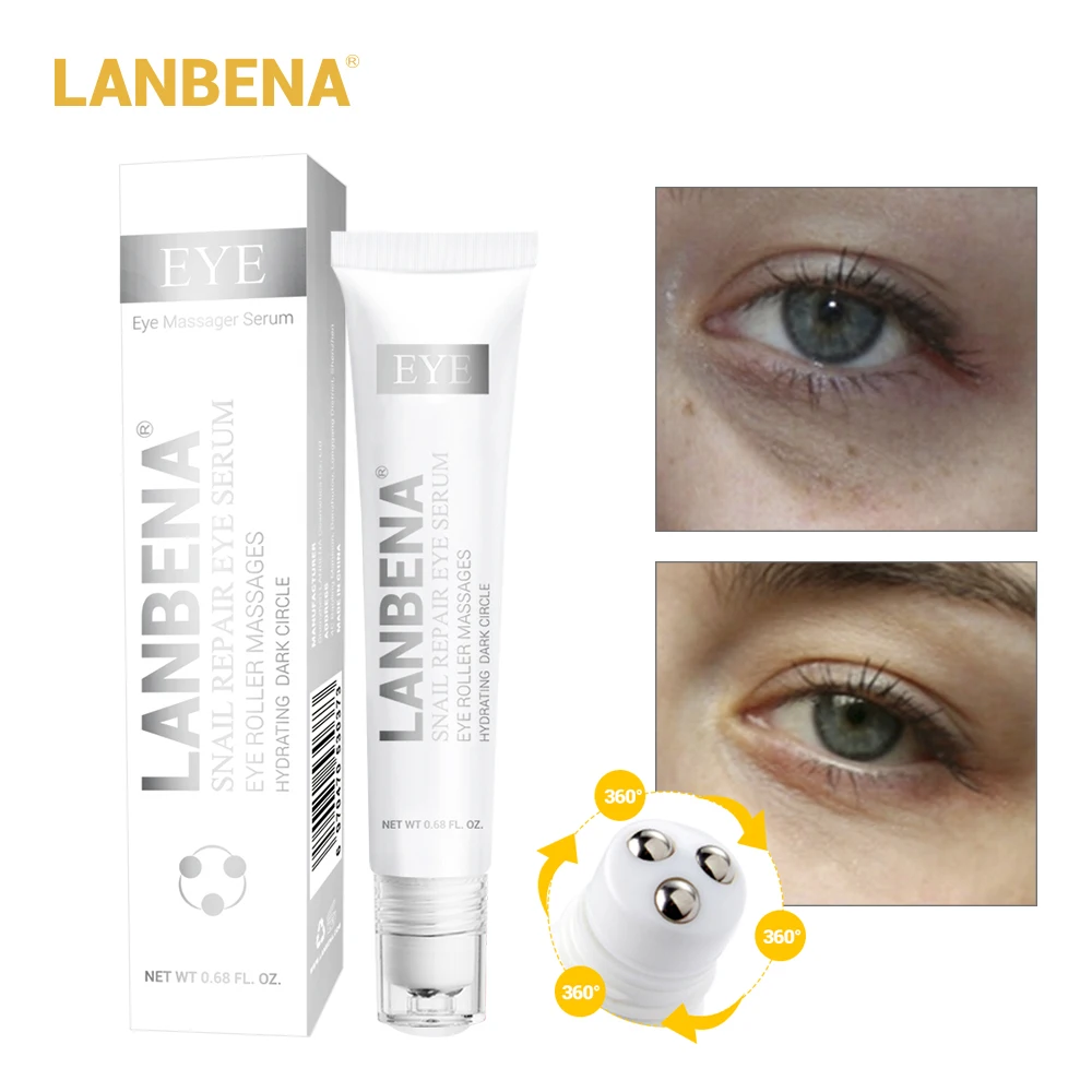 

LANBENA Snail Repair Eye Serum Eye Cream Snail Cream Dark Circle Moisturizing Anti-Aging Eye Patch Whitening Skin Care Face @