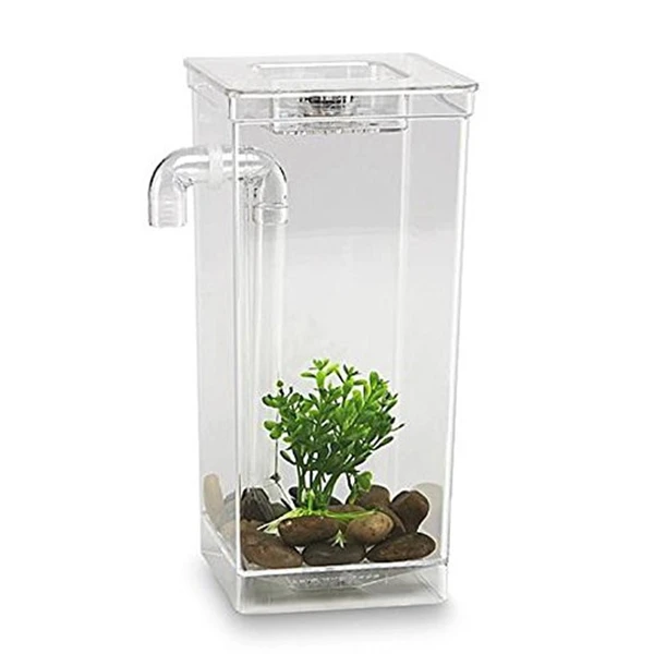 

LED Mini Fish Tank Aquarium Self Cleaning Fish Tank Bowl Convenient Desk Aquarium for Office Home Decoration Pet Accessories
