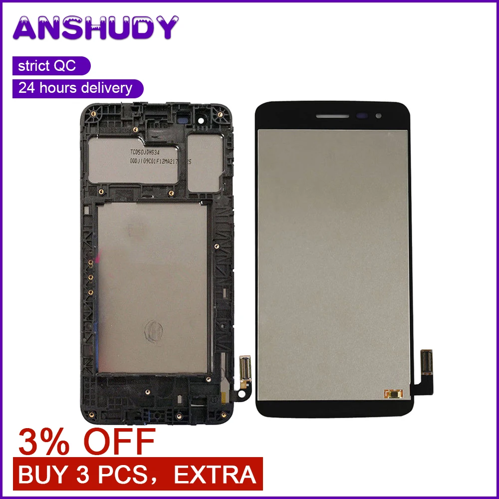 

For LG K7 X210 LCD Frame Touch Screen Digitizer Sensor Glass Assembly For LG K7 X210 Display Screen X210DS
