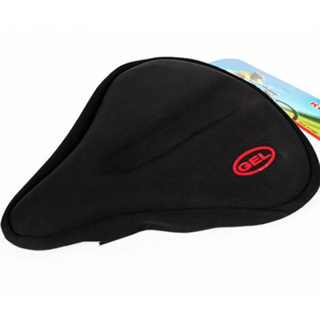 New Wider Bike Bicycle Silicone Silica Gel Cushion Soft Pad Saddle Seat Cover