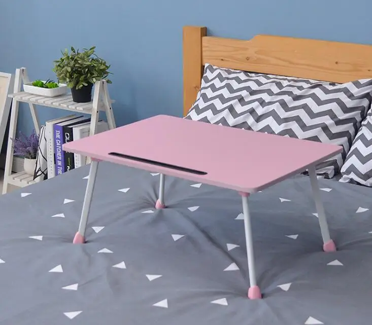 

Bed Laptop Desk Portable Computer Desk Lazy Desk Small Table Use On Bed Simple Design Folding Movable 40x60cm