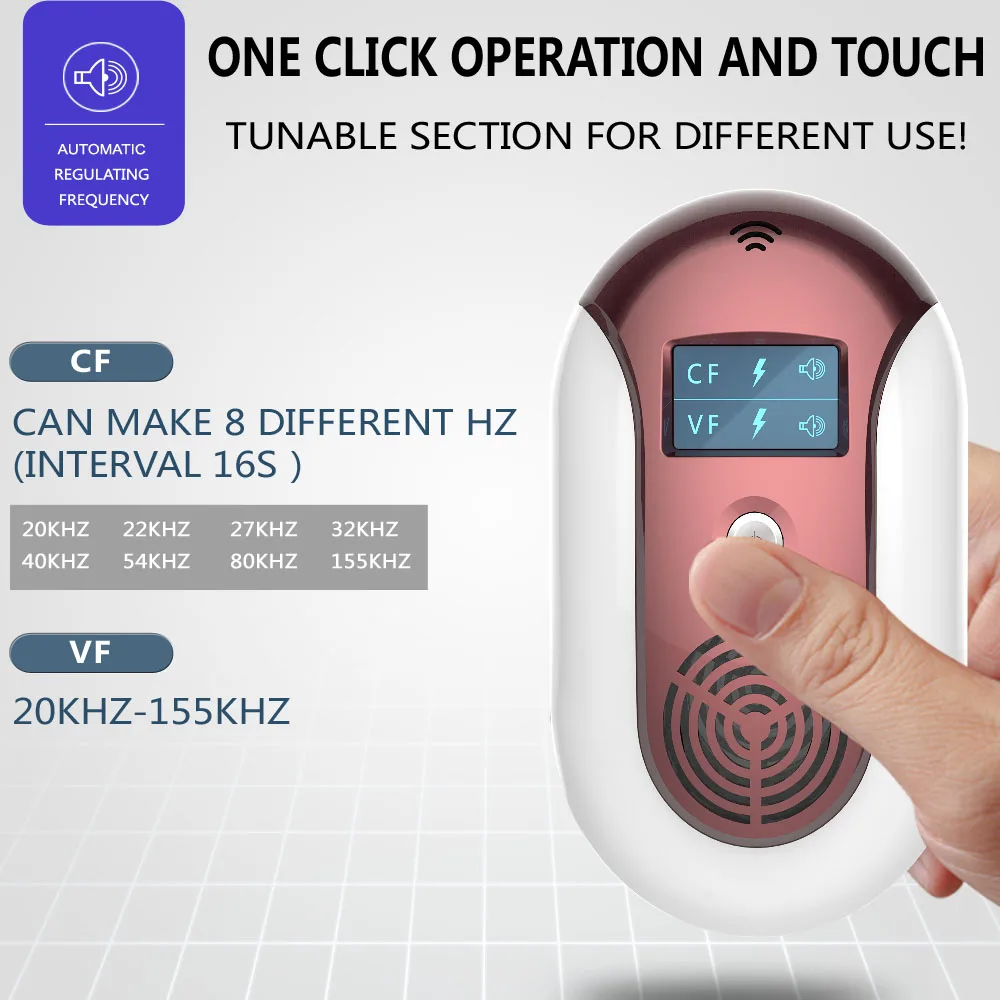 

Ultrasonic mouse repeller cockroach repeller indoor safe efficient large-scale multi-mode pest reject