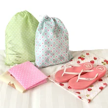 Новая мода нетканый материал портативный шнурок сумки девушки обувь сумки женщин хлопок дорожный мешок для хранения одежды 28,5x33,5 см