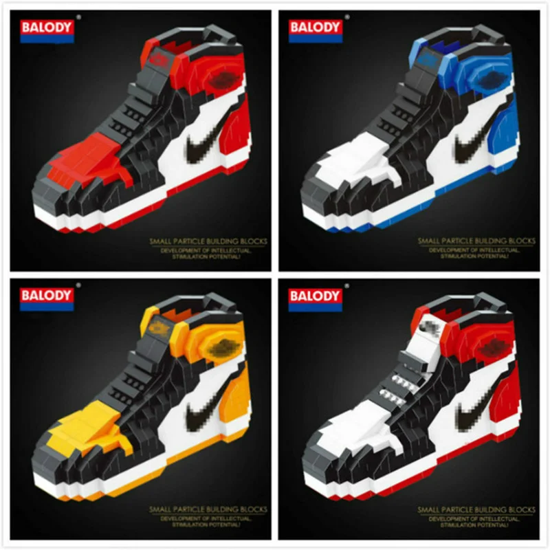 2018 balody New Cute Sport Shoes Building Blocks Nano