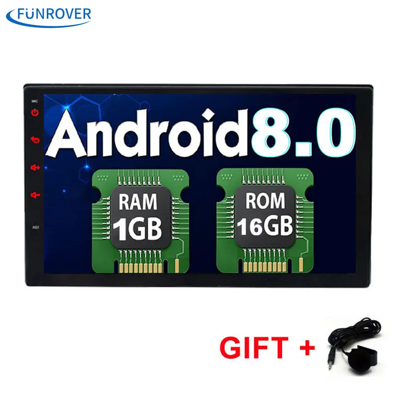 FUNROVER 2 Din 7 Inch In dash Universal font b Car b font dvd font b