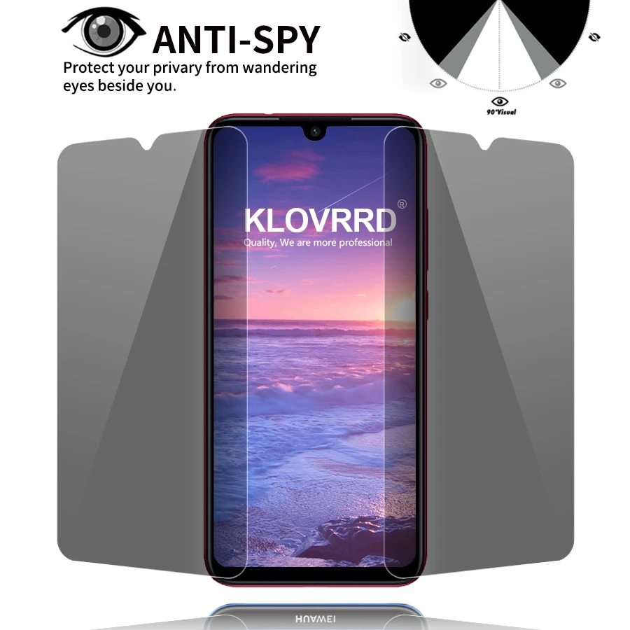9 H надежное закаленное стекло для huawei Honor просмотра 20 Анти шпион Экран протектор